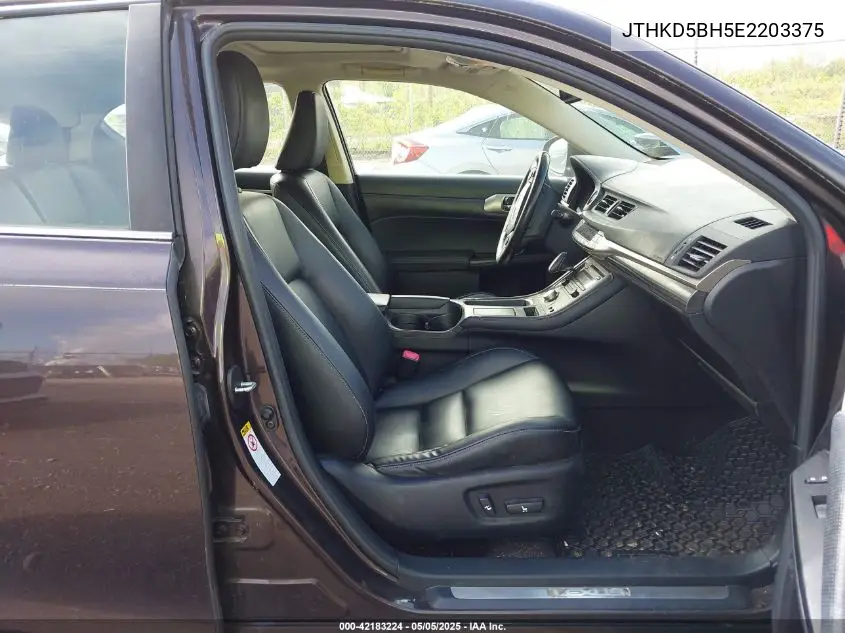 2014 Lexus Ct 200H VIN: JTHKD5BH5E2203375 Lot: 42183224