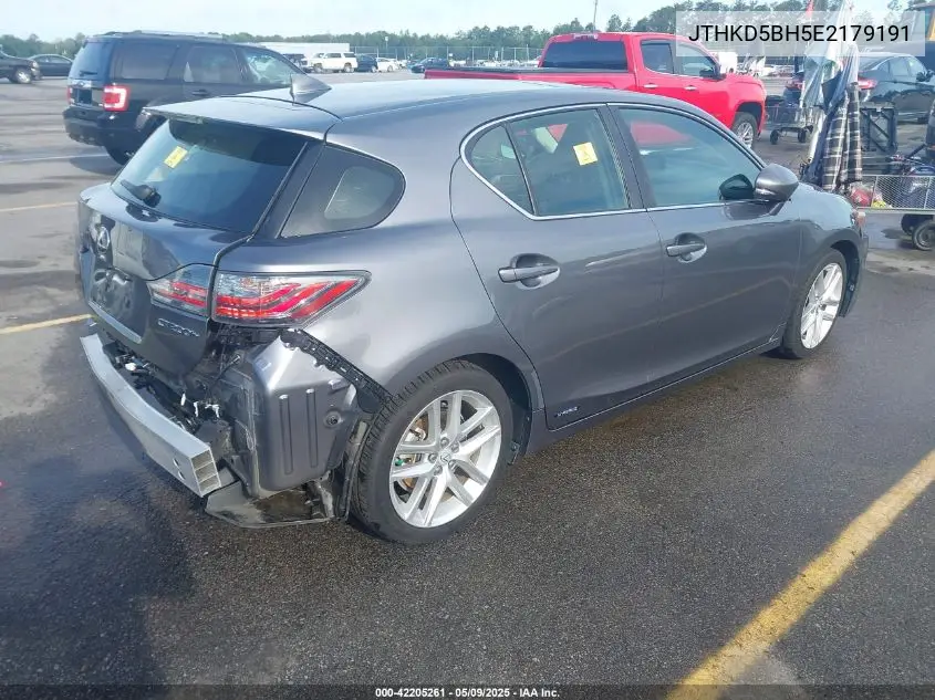 2014 Lexus Ct 200H VIN: JTHKD5BH5E2179191 Lot: 42205261