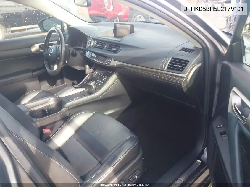 2014 Lexus Ct 200H VIN: JTHKD5BH5E2179191 Lot: 42205261