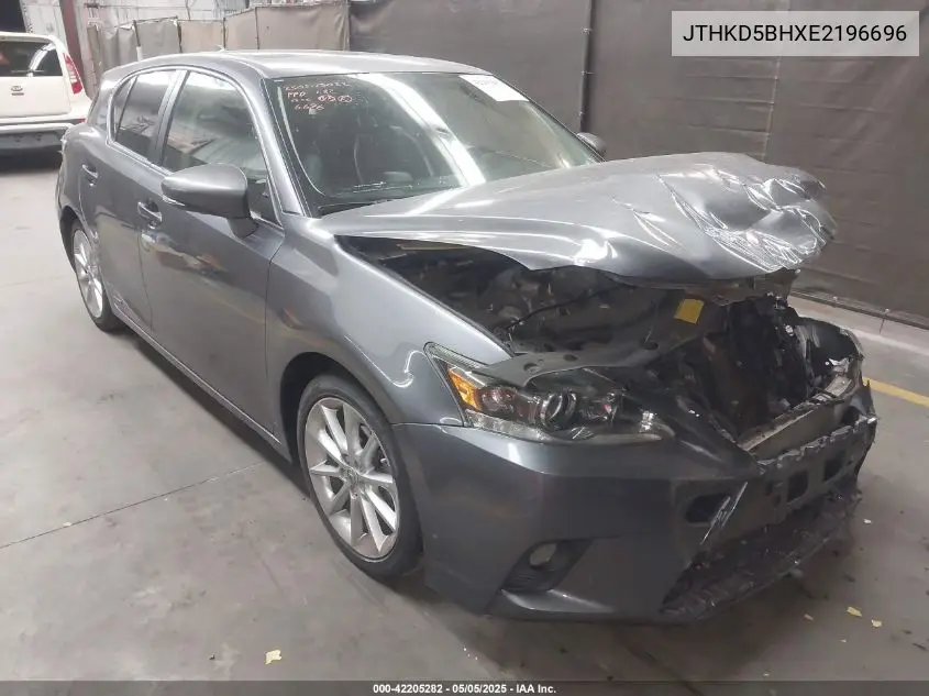 2014 Lexus Ct 200H VIN: JTHKD5BHXE2196696 Lot: 42205282