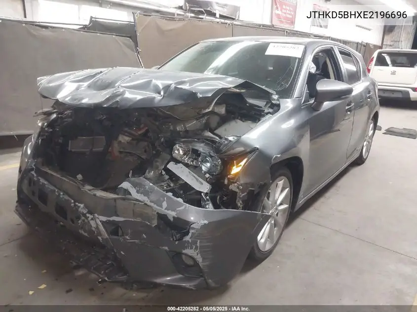 2014 Lexus Ct 200H VIN: JTHKD5BHXE2196696 Lot: 42205282