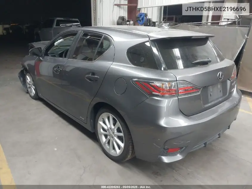 2014 Lexus Ct 200H VIN: JTHKD5BHXE2196696 Lot: 42205282