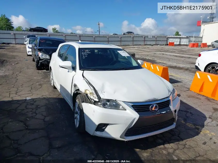2014 Lexus Ct 200H VIN: JTHKD5BH1E2175901 Lot: 42238546