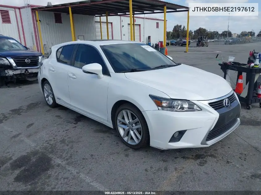 2014 Lexus Ct 200H VIN: JTHKD5BH5E2197612 Lot: 42249825