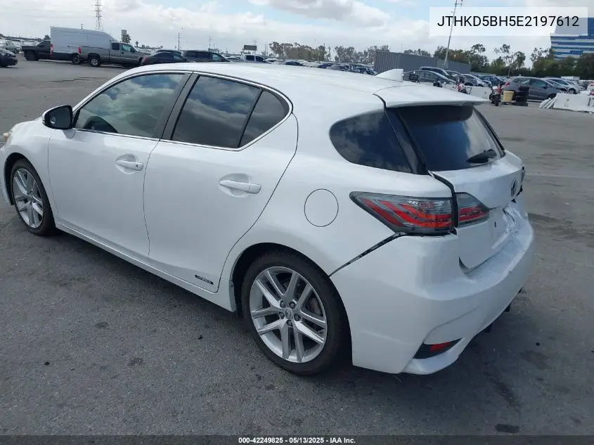2014 Lexus Ct 200H VIN: JTHKD5BH5E2197612 Lot: 42249825