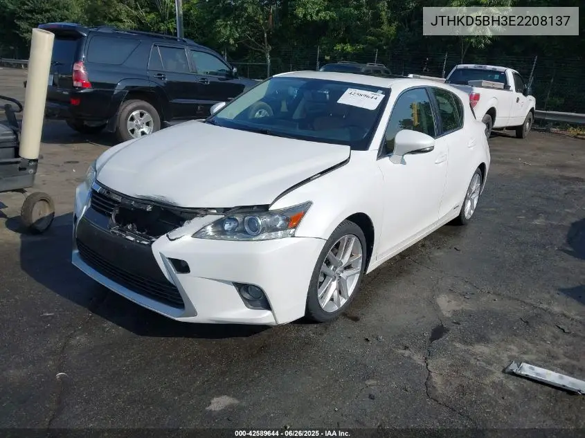 2014 Lexus Ct 200H 200 VIN: JTHKD5BH3E2208137 Lot: 42589644