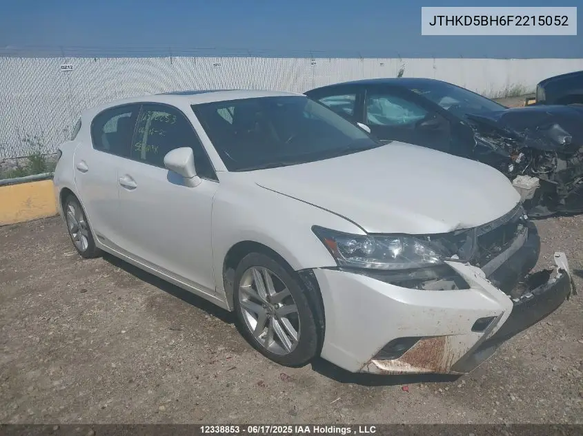 2015 Lexus Ct 200H VIN: JTHKD5BH6F2215052 Lot: 12338853