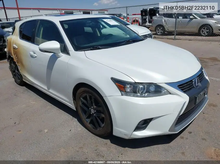 2015 Lexus Ct 200H VIN: JTHKD5BH2F2232110 Lot: 42168907