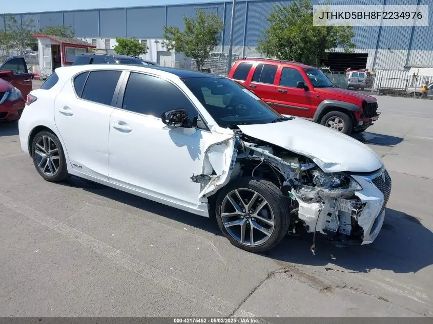 2015 Lexus Ct 200H VIN: JTHKD5BH8F2234976 Lot: 42175452