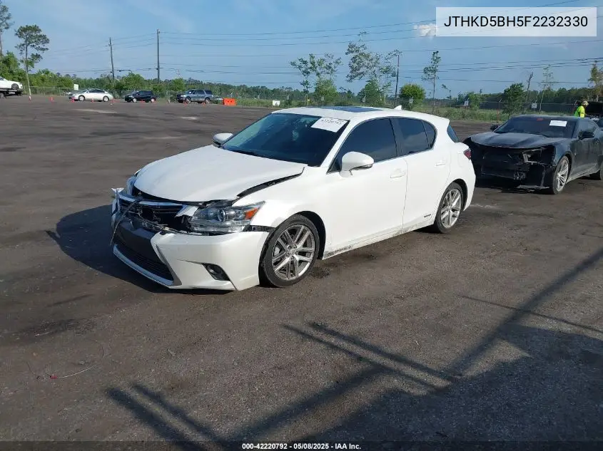 2015 Lexus Ct 200H VIN: JTHKD5BH5F2232330 Lot: 42220792