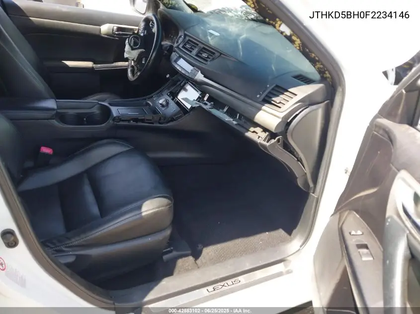 2015 Lexus Ct 200H VIN: JTHKD5BH0F2234146 Lot: 42583102