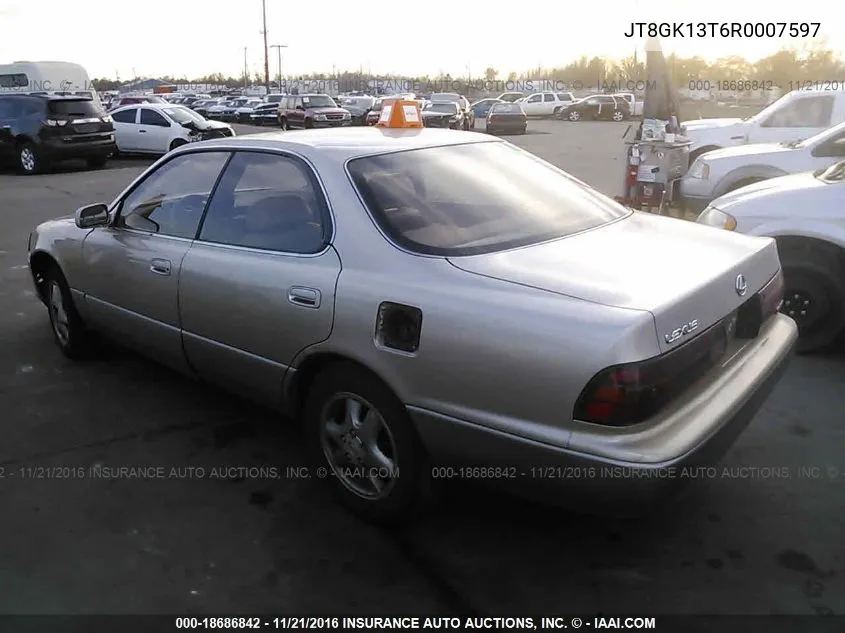 1994 Lexus Es 300 VIN: JT8GK13T6R0007597 Lot: 18686842
