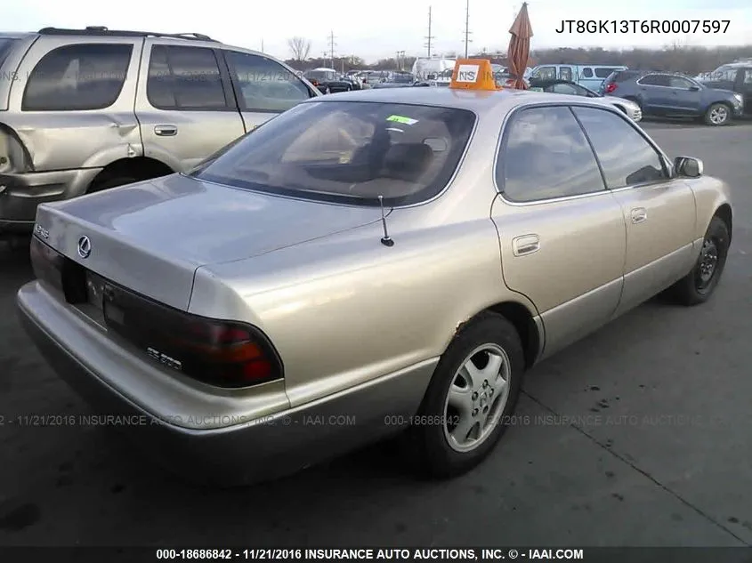 1994 Lexus Es 300 VIN: JT8GK13T6R0007597 Lot: 18686842
