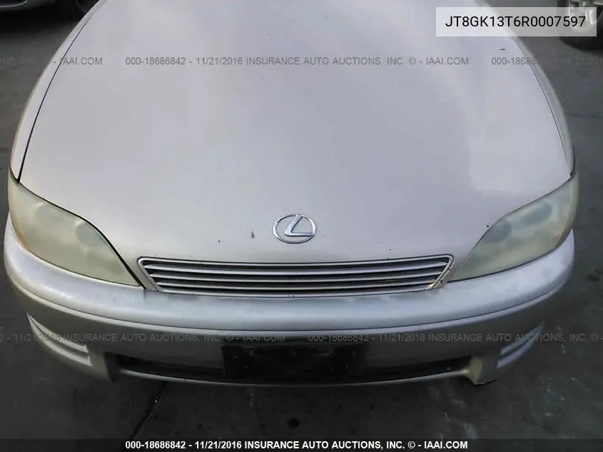 1994 Lexus Es 300 VIN: JT8GK13T6R0007597 Lot: 18686842