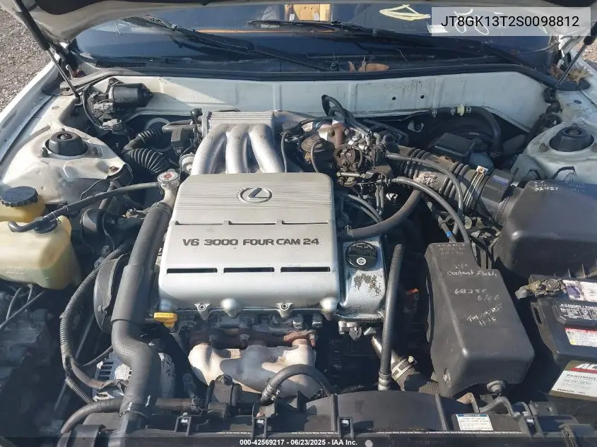 1995 Lexus Es 300 VIN: JT8GK13T2S0098812 Lot: 42569217