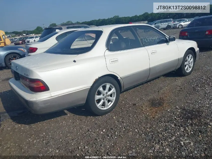 1995 Lexus Es 300 VIN: JT8GK13T2S0098812 Lot: 42569217