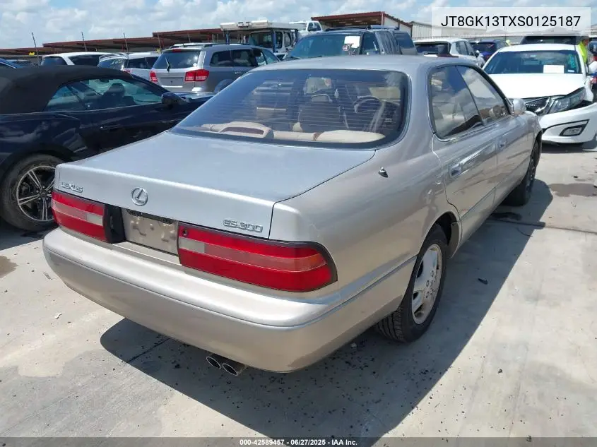 1995 Lexus Es 300 VIN: JT8GK13TXS0125187 Lot: 42589457