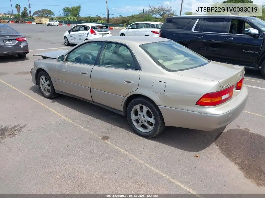 1997 Lexus Es 300 VIN: JT8BF22G1V0083019 Lot: 42259062