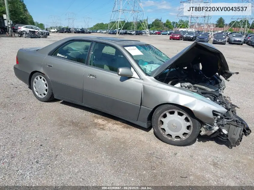 1997 Lexus Es 300 VIN: JT8BF22GXV0043537 Lot: 42292667