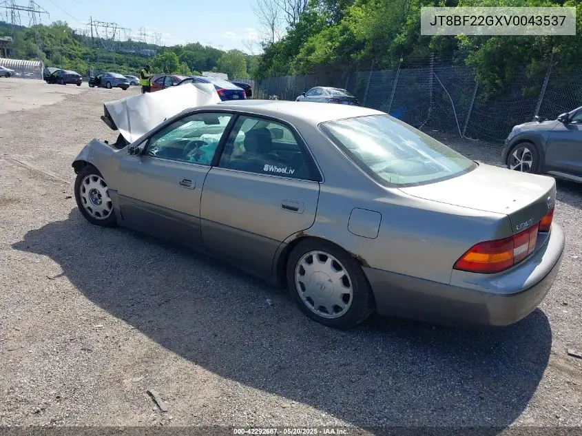 1997 Lexus Es 300 VIN: JT8BF22GXV0043537 Lot: 42292667