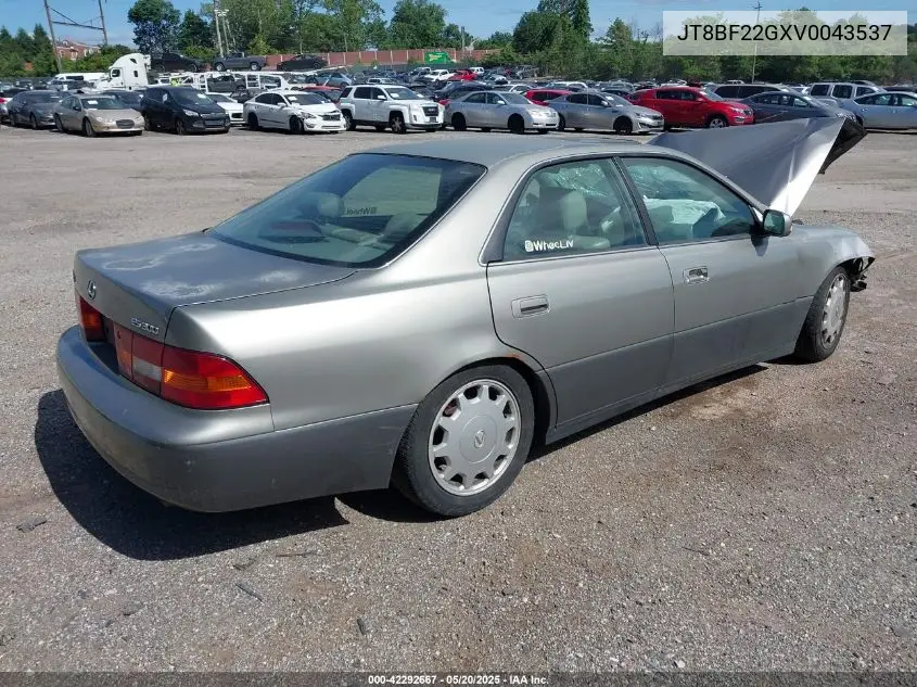 1997 Lexus Es 300 VIN: JT8BF22GXV0043537 Lot: 42292667