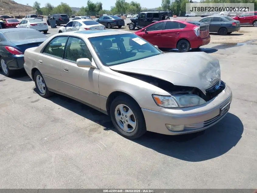1997 Lexus Es 300 VIN: JT8BF22G6V0063221 Lot: 42391449