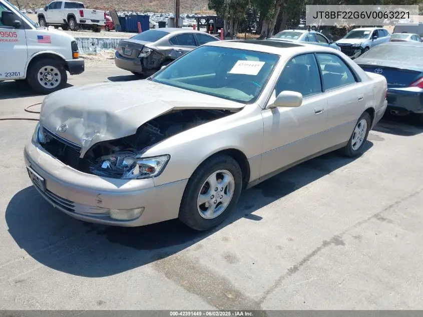 1997 Lexus Es 300 VIN: JT8BF22G6V0063221 Lot: 42391449