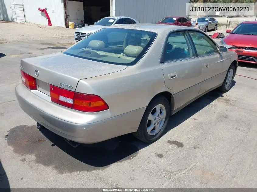 1997 Lexus Es 300 VIN: JT8BF22G6V0063221 Lot: 42391449