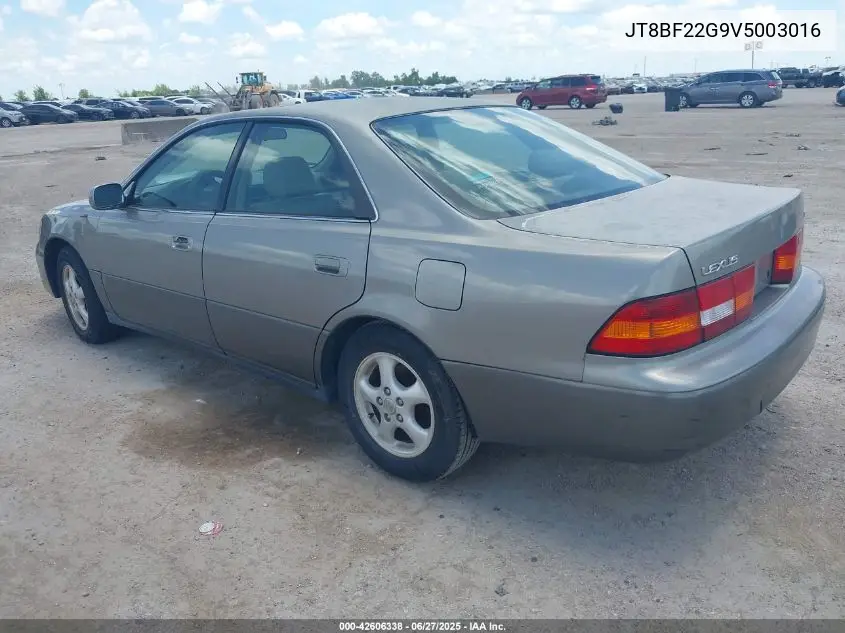 1997 Lexus Es 300 VIN: JT8BF22G9V5003016 Lot: 42606338