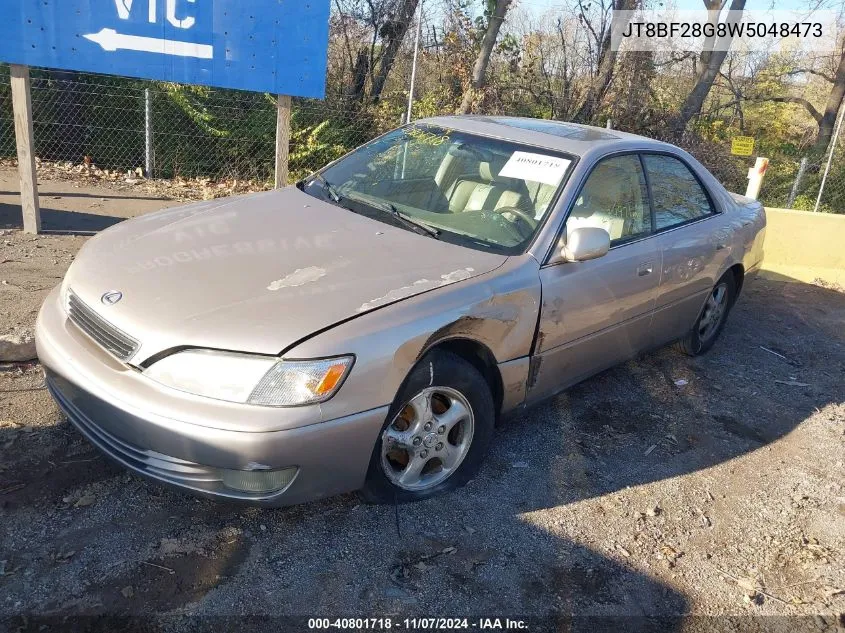 1998 Lexus Es 300 VIN: JT8BF28G8W5048473 Lot: 40801718