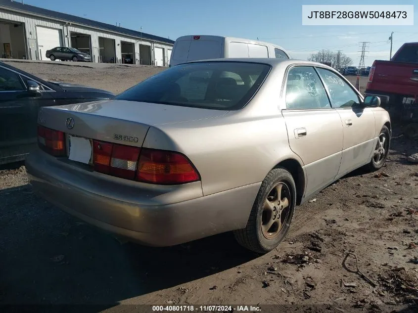 1998 Lexus Es 300 VIN: JT8BF28G8W5048473 Lot: 40801718