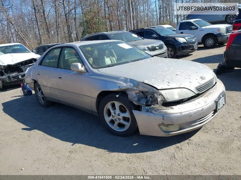 1998 Lexus Es 300 VIN: JT8BF28G8W5038803 Lot: 41641509