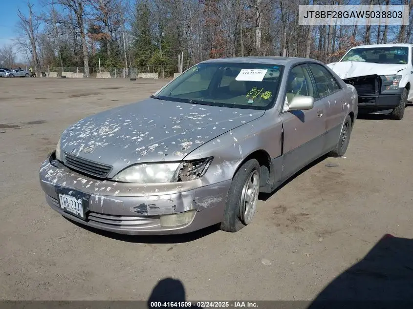 1998 Lexus Es 300 VIN: JT8BF28G8W5038803 Lot: 41641509