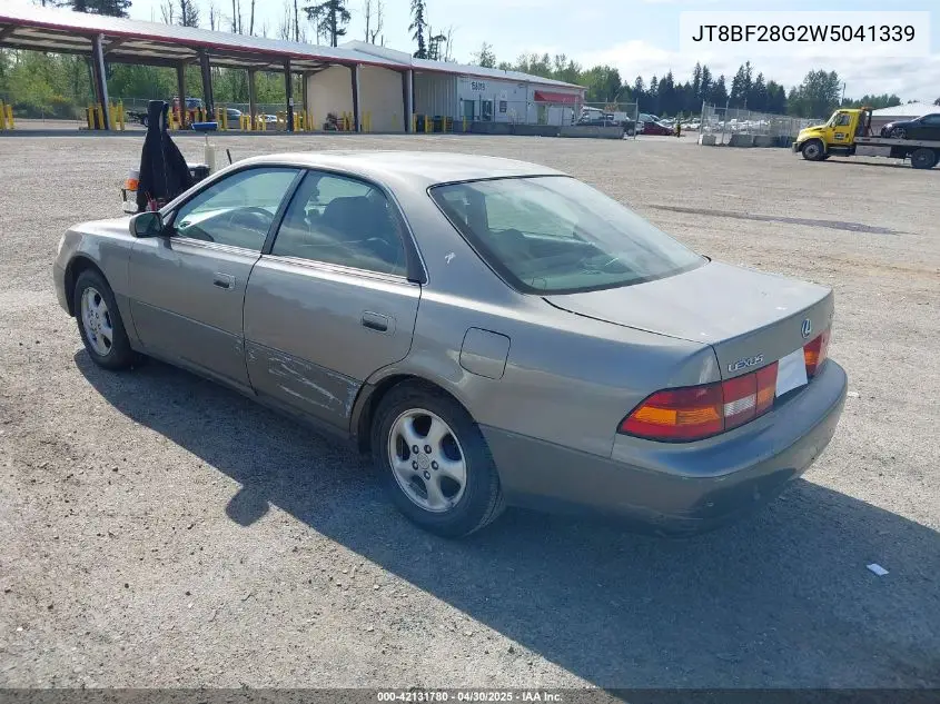 1998 Lexus Es 300 VIN: JT8BF28G2W5041339 Lot: 42131780