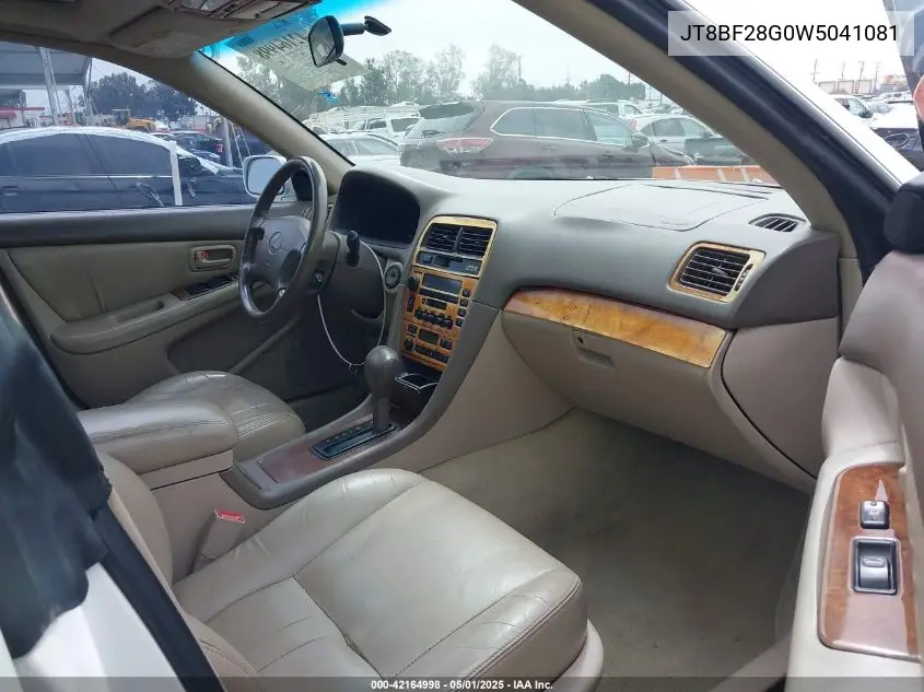 1998 Lexus Es 300 VIN: JT8BF28G0W5041081 Lot: 42164998