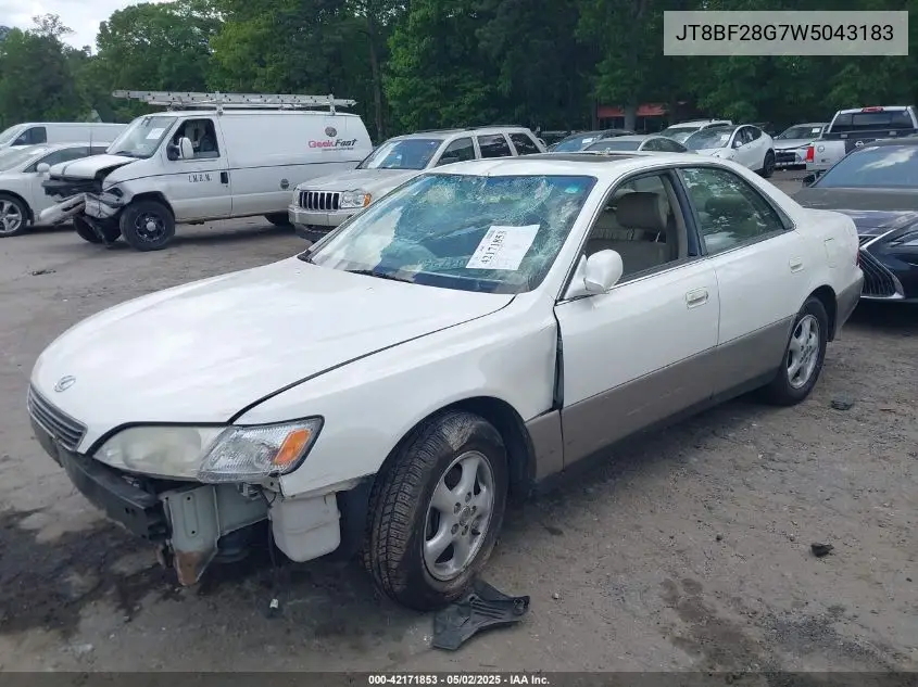 1998 Lexus Es 300 VIN: JT8BF28G7W5043183 Lot: 42171853