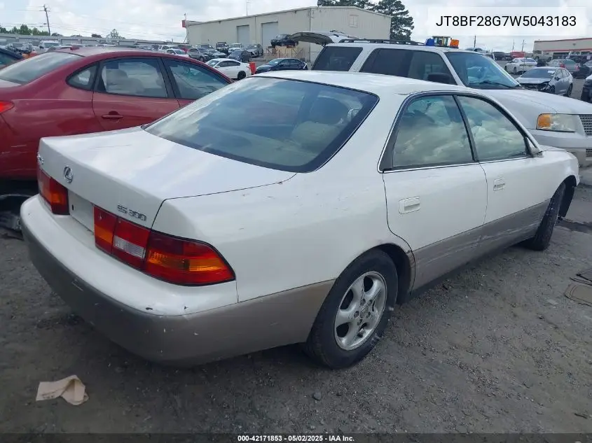 1998 Lexus Es 300 VIN: JT8BF28G7W5043183 Lot: 42171853