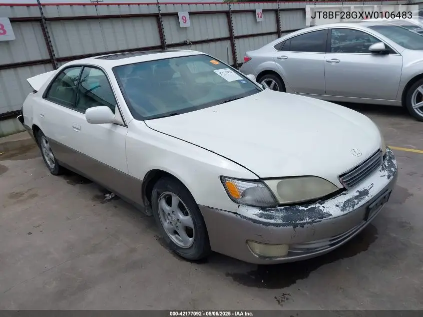 1998 Lexus Es 300 VIN: JT8BF28GXW0106483 Lot: 42177092