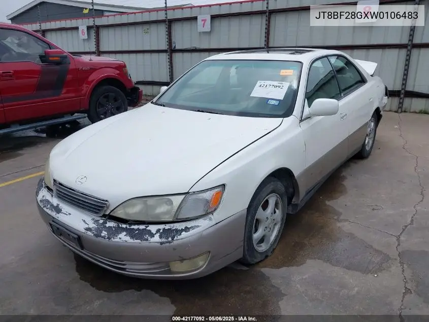 1998 Lexus Es 300 VIN: JT8BF28GXW0106483 Lot: 42177092