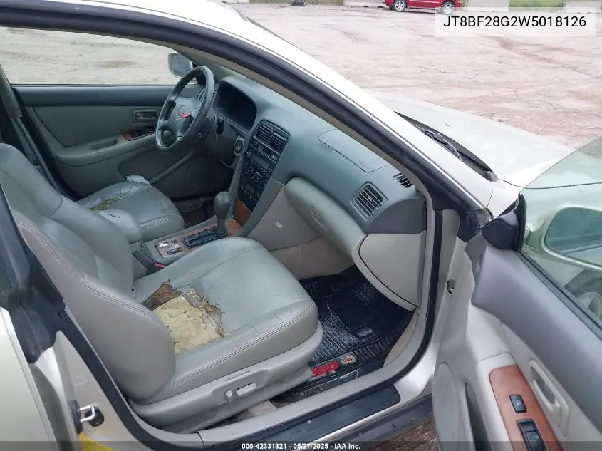 1998 Lexus Es 300 VIN: JT8BF28G2W5018126 Lot: 42331821