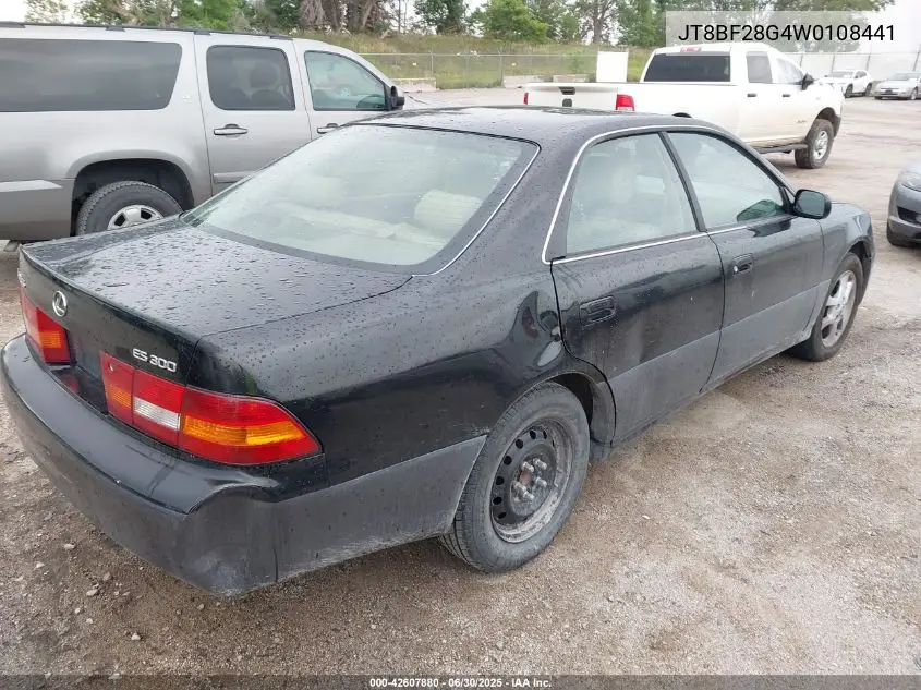 1998 Lexus Es 300 VIN: JT8BF28G4W0108441 Lot: 42607880