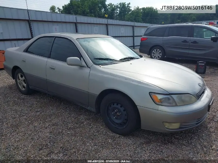 1998 Lexus Es 300 VIN: JT8BF28G9W5016146 Lot: 42672230