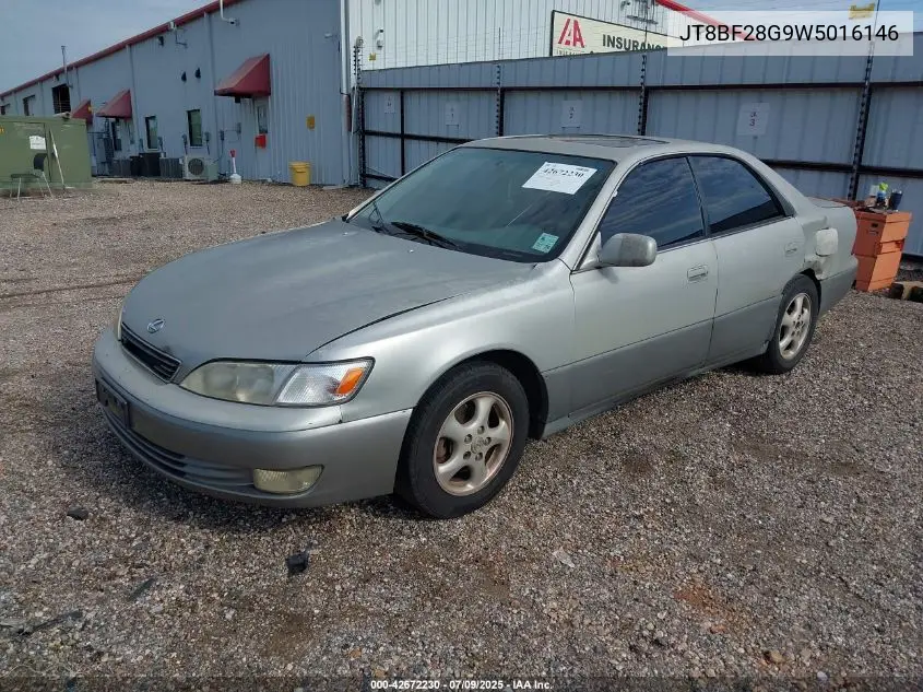 1998 Lexus Es 300 VIN: JT8BF28G9W5016146 Lot: 42672230