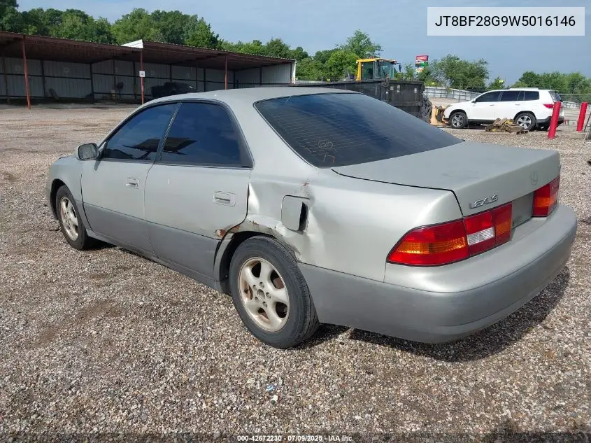 1998 Lexus Es 300 VIN: JT8BF28G9W5016146 Lot: 42672230