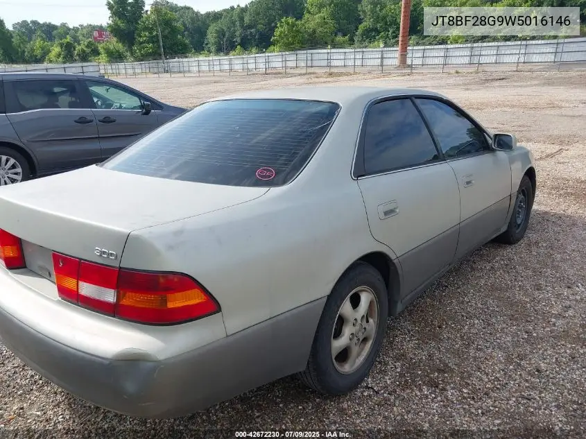 1998 Lexus Es 300 VIN: JT8BF28G9W5016146 Lot: 42672230