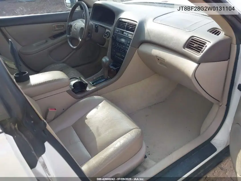 1998 Lexus Es 300 VIN: JT8BF28G2W0131104 Lot: 42680242