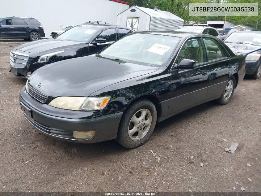 1998 Lexus Es 300 VIN: JT8BF28G0W5035538 Lot: 42706182
