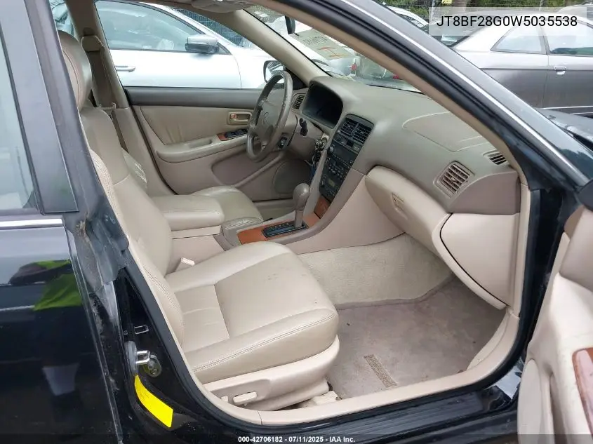 1998 Lexus Es 300 VIN: JT8BF28G0W5035538 Lot: 42706182