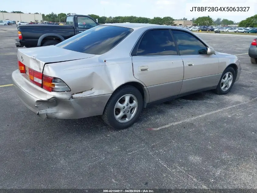 1999 Lexus Es 300 VIN: JT8BF28G4X5063327 Lot: 42154511