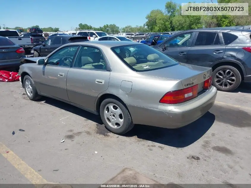 1999 Lexus Es 300 VIN: JT8BF28G3X5070723 Lot: 42205836